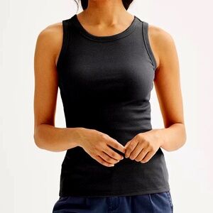 Sonoma (SET of 2) Goods For Life High Neck Layering Tank Top NEW BLACK - XXL